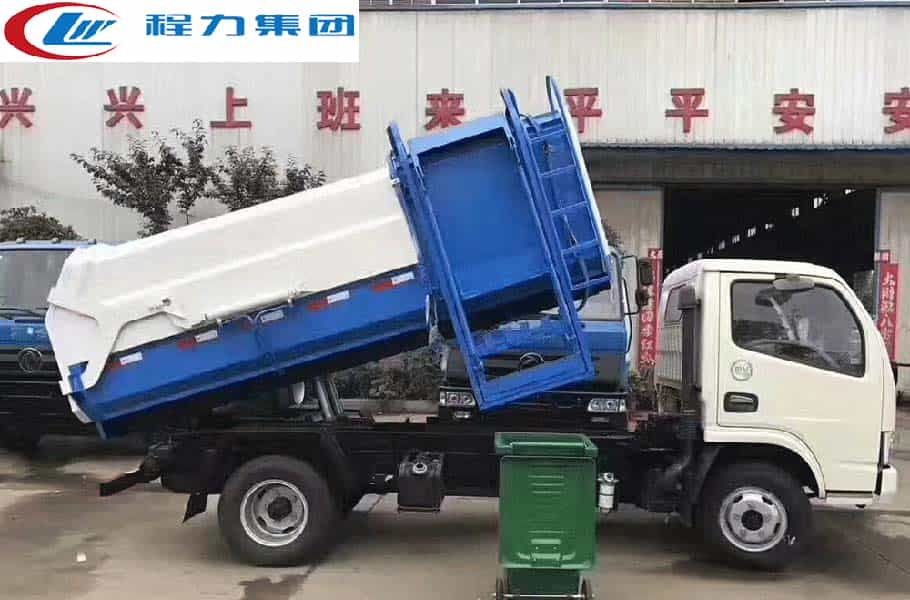 东风5方挂桶式垃圾车